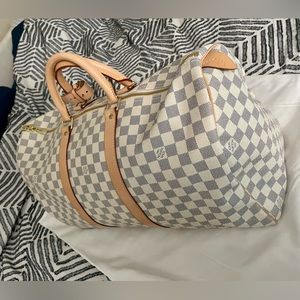 SOLD Louis Vuitton Duffel Bag 45 Damier Azur (NWOT)